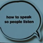 (1)タイトル-「人々が傾聴するための話し方